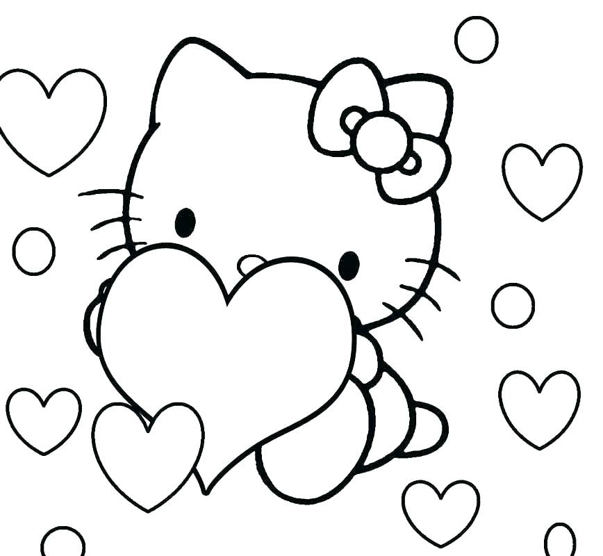 Tải 80 tranh tô màu Hello Kitty siêu cute và dễ thương cho bé